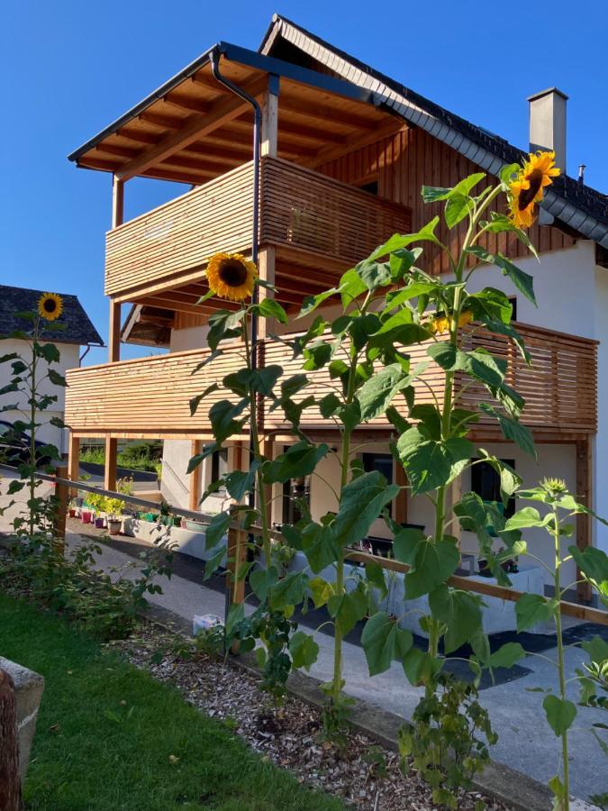 Apartamento Biohof Auinger, Der Tiererlebnishof Aurach am Hongar Exterior foto